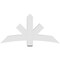Ekena Millwork Alberta Architectural Grade PVC Gable Bracket, 60"W x 30"H x 4"D x 6"F, 12/12 Pitch GBP060X30X0406ALB00 - alternate 3